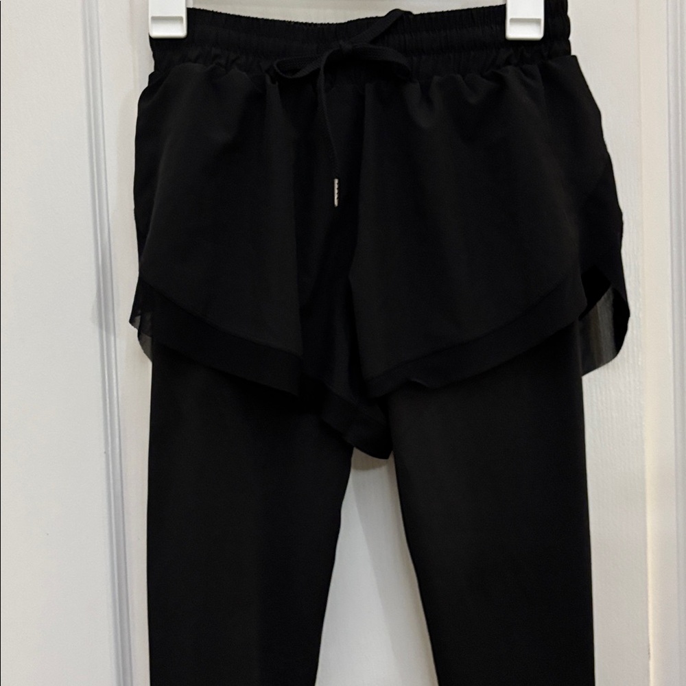 URBANIC Black Pants/Skirt 1-Piece Elastic Waist Drawstring Sz M NWT